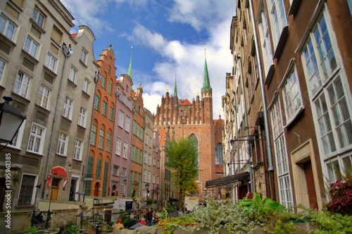 Gdansk old town Mariacka street