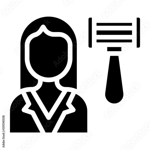 Lawyer line icon