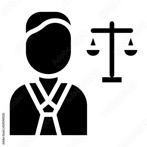 Prosecutor line icon