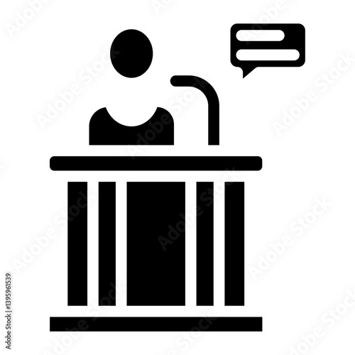 Witness line icon
