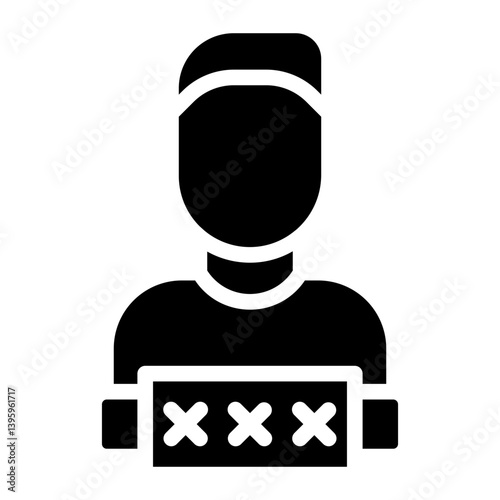 Mugshot line icon