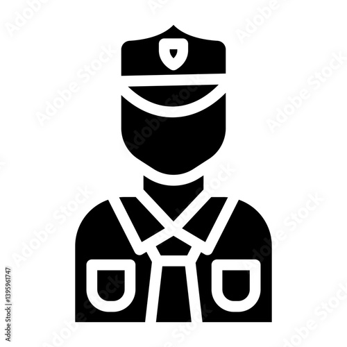 Police Officer line icon