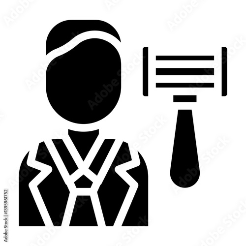 Public Defender line icon