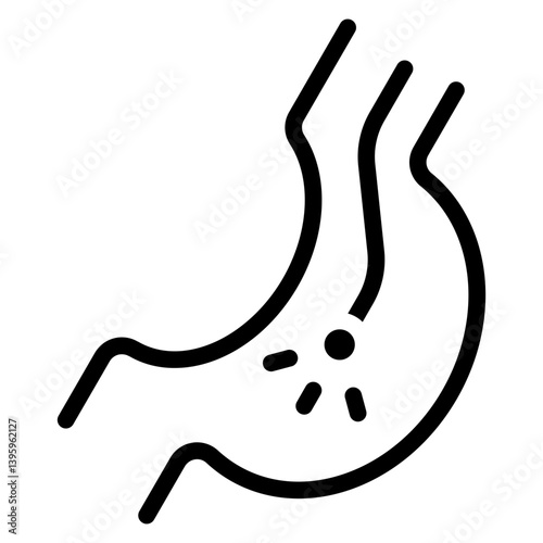 Endoscopy line icon
