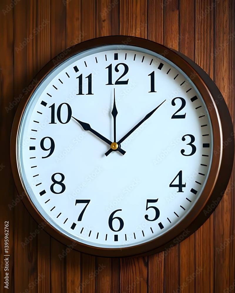 image d'une horloge murale qui donne l'heure et qui se trouve devant un fond uni image d'une horloge murale qui donne l'heure et qui se trouve devant un fond uni