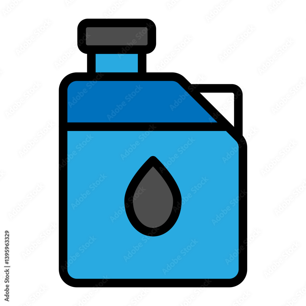 Oil Can Vector Filled Icon Design Oil Can Vector Filled Icon Design