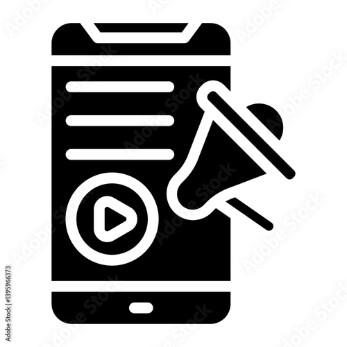 Marketing line icon