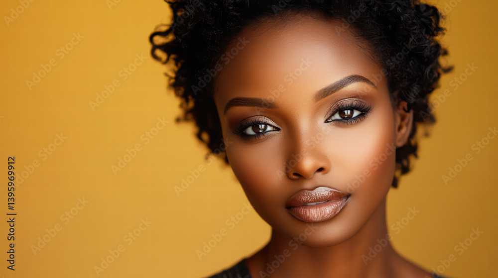 Radiant Portrait: An exquisite portrait of a beautiful woman with a warm, inviting gaze and flawless complexion against a captivating background. Radiant Portrait: An exquisite portrait of a beautiful woman with a warm, inviting gaze and flawless complexion against a captivating background.