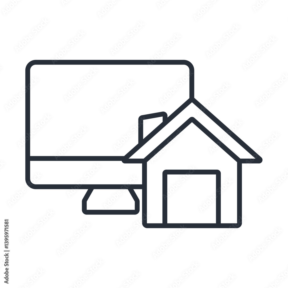 website house icon icon collection .design style with background website house icon icon collection .design style with background