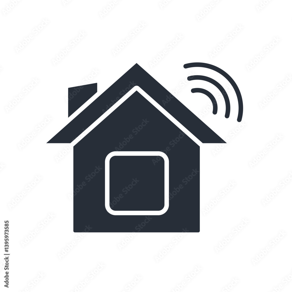 smart home icon collection .design style with background smart home icon collection .design style with background