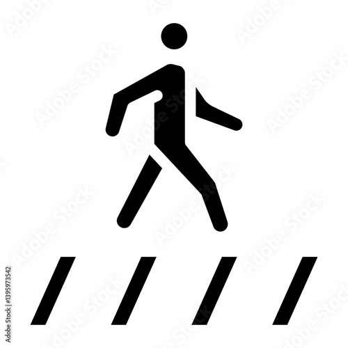 Pedestrian line icon