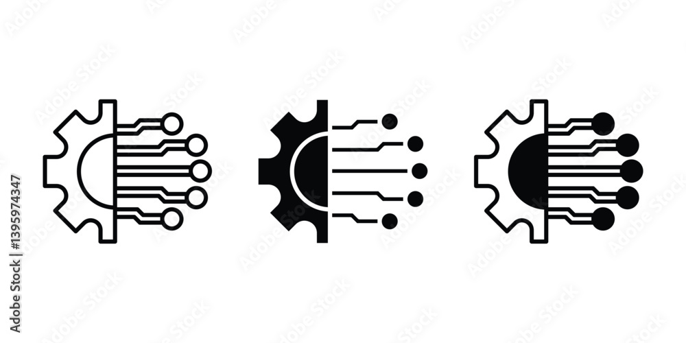 Technology icon with sleek, modern style. Ideal for digital innovation, software, IT, and futuristic concepts. High-quality vector, fully scalable and easy to customize. Technology icon with sleek, modern style. Ideal for digital innovation, software, IT, and futuristic concepts. High-quality vector, fully scalable and easy to customize.