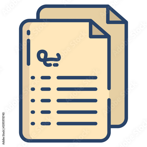 Linear color Court icon