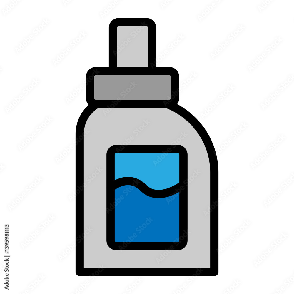 Detergent Bottle Vector Filled Icon Design Detergent Bottle Vector Filled Icon Design