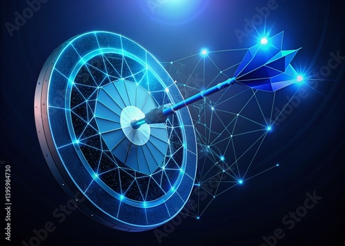 Low Poly Dartboard: Digital Investment Strategy for Business Success