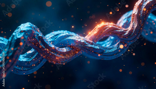 Obraz na płótnie creative digital technologies, AI, blockchain w salonie