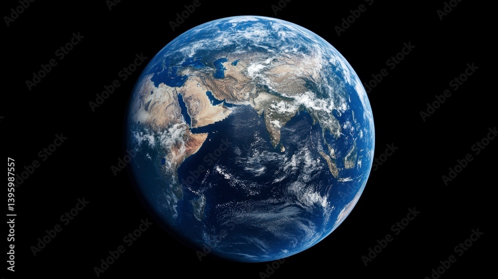 Viewing Earth From Space with Clouds and Visible Continents Viewing Earth From Space with Clouds and Visible Continents
