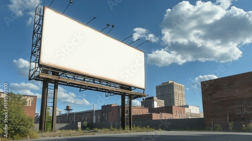 Wallpaper Mural  A blank billboard on the side of an industrial building in downtown Torontodigital.ca