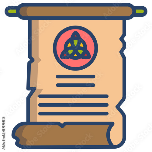 Linear color Magic Scroll icon