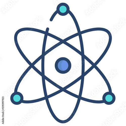Linear color Atom icon