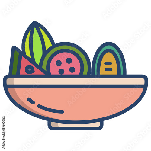Linear color Grilled Cactus icon