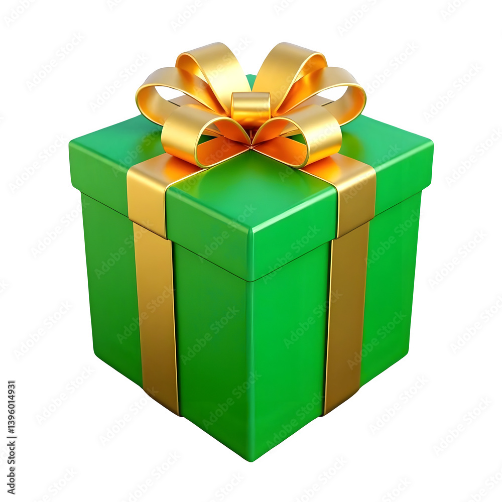 Obraz premium 3d gift box icon isolated on transparent background. Christmas and birthday celebration.