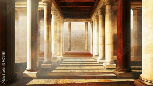  Abstract Roman Art background