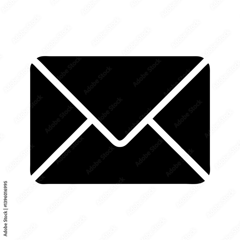 Envelope With Closed Flap Message Icon Design Envelope With Closed Flap Message Icon Design