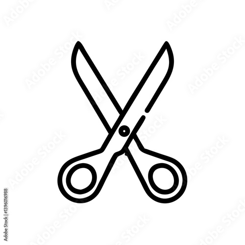 Scissors Icon for Creativity and Crafting Topics
