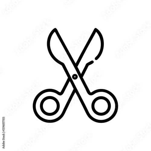 Scissors Icon for Creativity and Crafting Topics