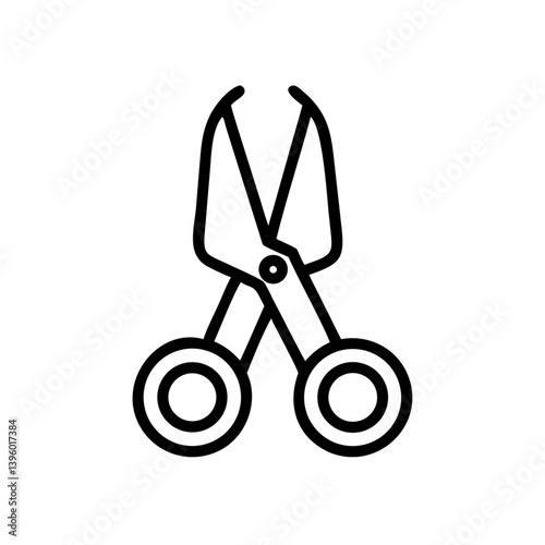 Scissors Icon for Creativity and Crafting Topics
