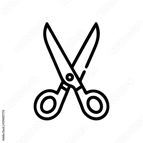 Scissors Icon for Creativity and Crafting Topics