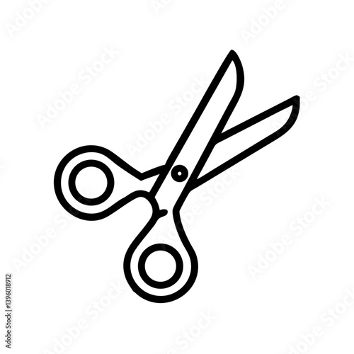 Scissors Icon for Creativity and Crafting Topics