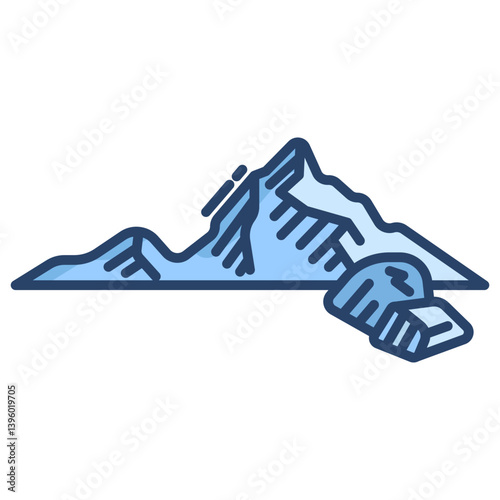 Linear color summit icon