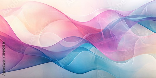 Abstract Colorful Flowing Lines Graphic Design