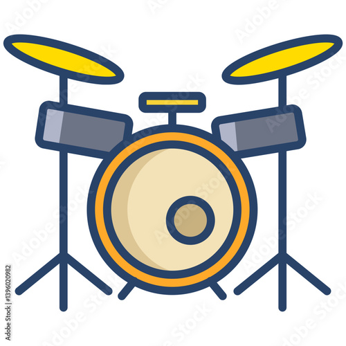 Linear color Drums icon