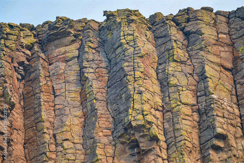Eroded Rocks at the Top of Devils Tower