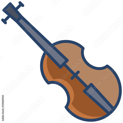 Linear color Violin icon