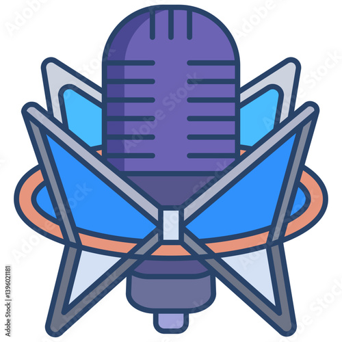 Linear color Audio Condenser icon