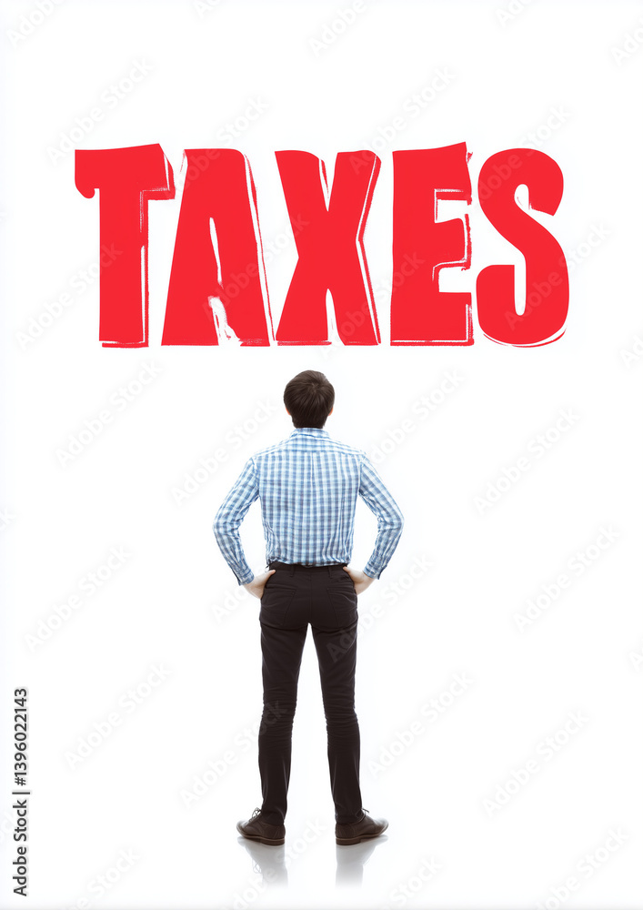 taxes, tax, steuer, wundern, beobachten, zoll, strafzahlungen, kanada, eu, usa, russland, china, zölle, wirtschaft, business, business-man, leute, 3d, person, zeichen, auffassung, erfolg, arbeit, symb