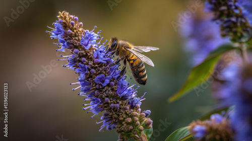 Obraz na płótnie biene, wespe, blume, gelb, natur, frühling, honig, nektar, sammeln, bestäuben, hummel, garden, pflanze, bees, sommer, aufblühen, blume, makro, insecta, blühen, schönheit, farbe, schön, feld, floral, f w salonie