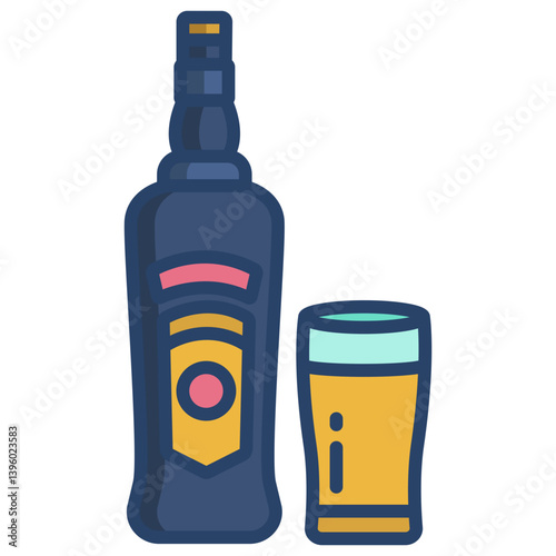 Linear color Beer icon