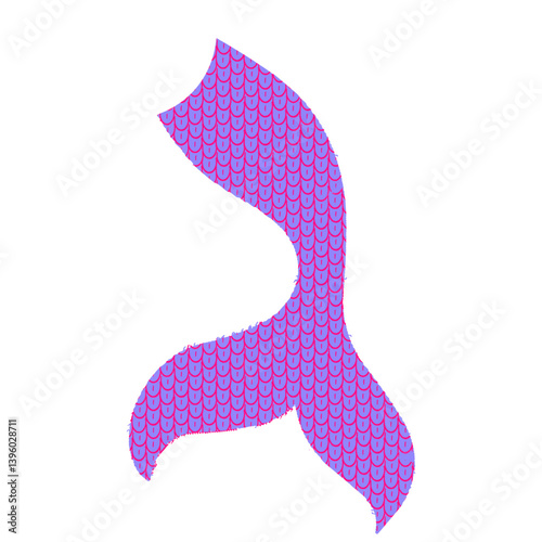 Mermaid tail purple pink 