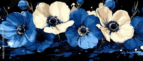 Obraz  z motywem Vibrant Floral Arrangement