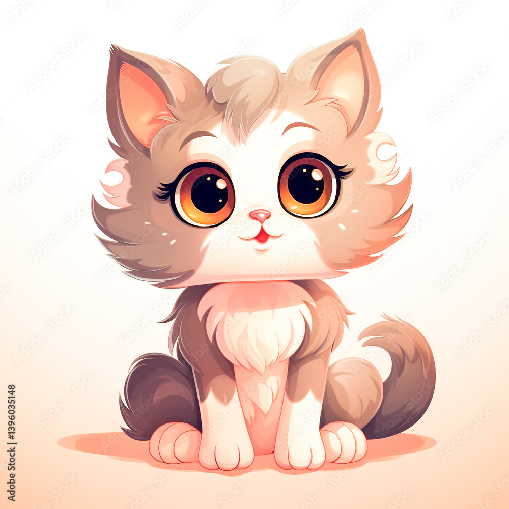 Fototapeta premium A Cute Cat Background Image