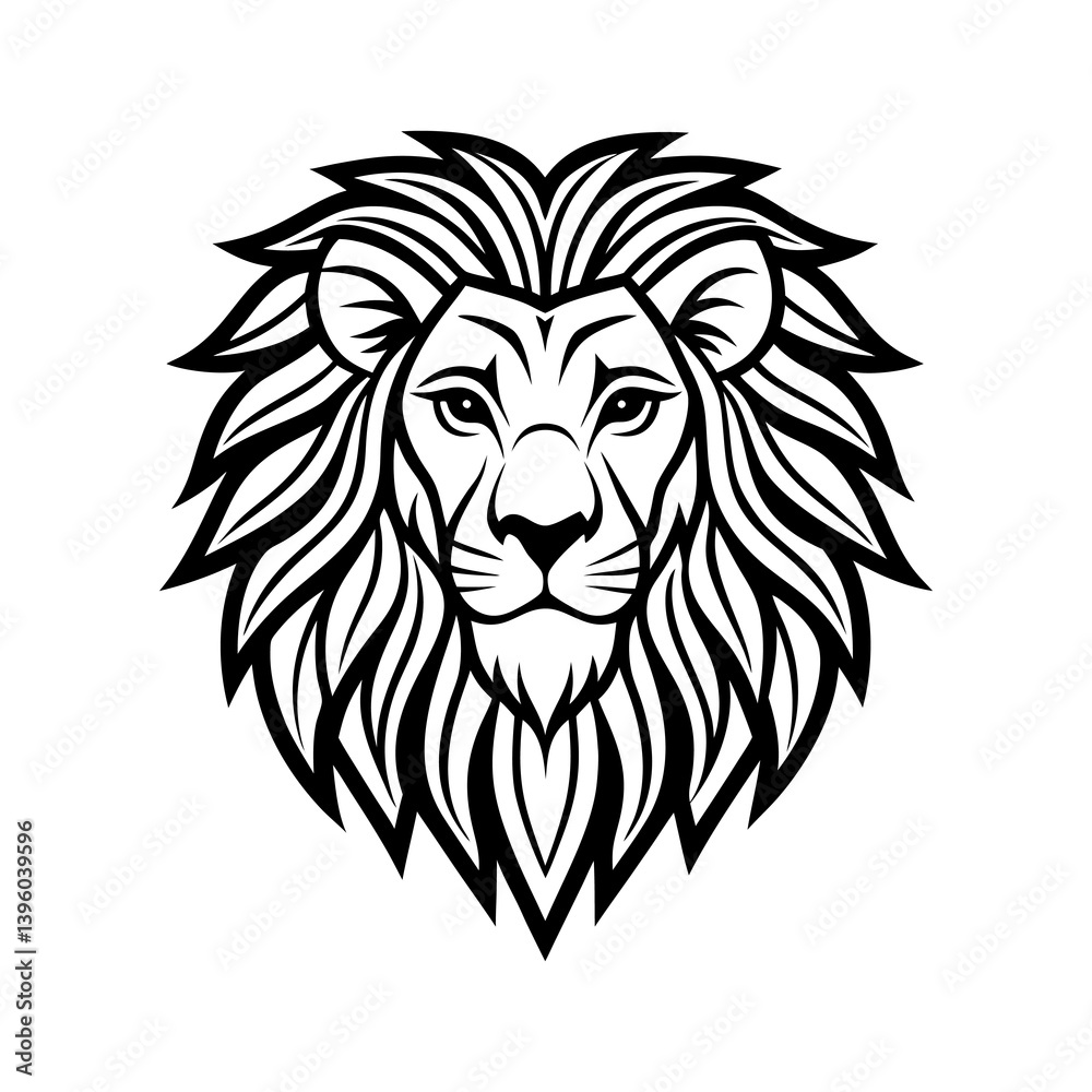 Lion head logo, lion king, Abstract face vector Mascot logo illustration icon, EPS Lion head logo, lion king, Abstract face vector Mascot logo illustration icon, EPS