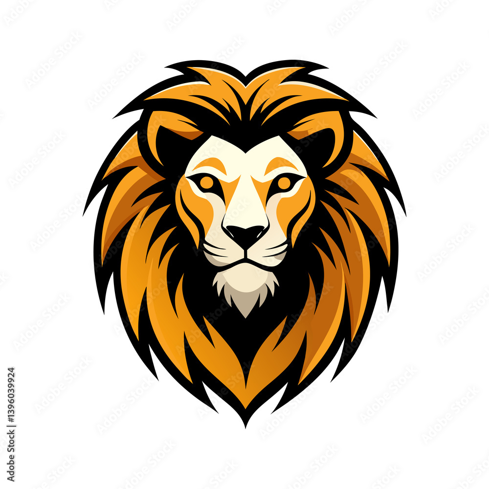 Lion head logo, lion king, Abstract face vector Mascot logo illustration icon, EPS Lion head logo, lion king, Abstract face vector Mascot logo illustration icon, EPS