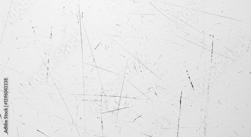 Scratched White Surface Texture - High-resolution of a white surface with numerous fine scratches, ideal for backgrounds or overlays. Clean and simple