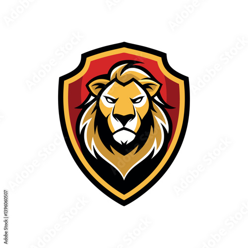 Lion head logo, lion king, Abstract face vector Mascot logo illustration icon, EPS