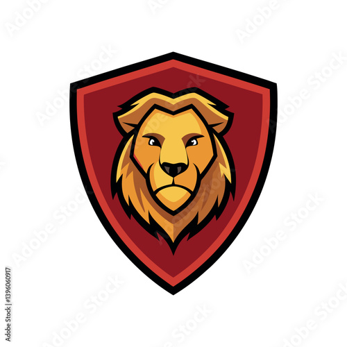 Lion head logo, lion king, Abstract face vector Mascot logo illustration icon, EPS